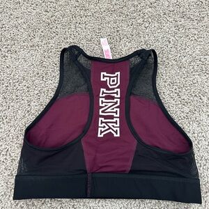 Pink sports bra